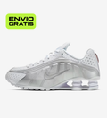 Zapatilla Nike Shox R4 - Metallic White