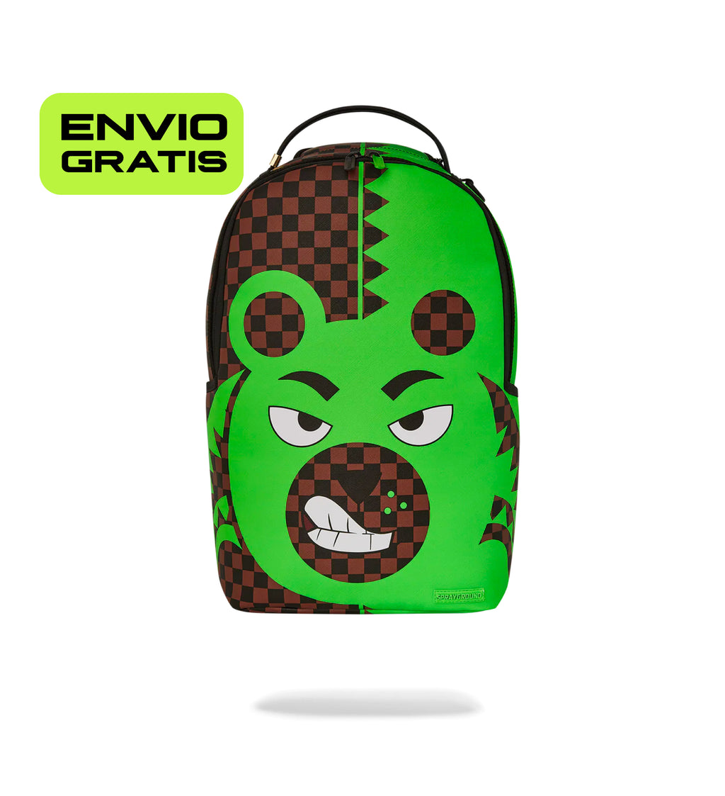 Mochila Sprayground DLXSV GREEN MONEY BEAR SPLIT
