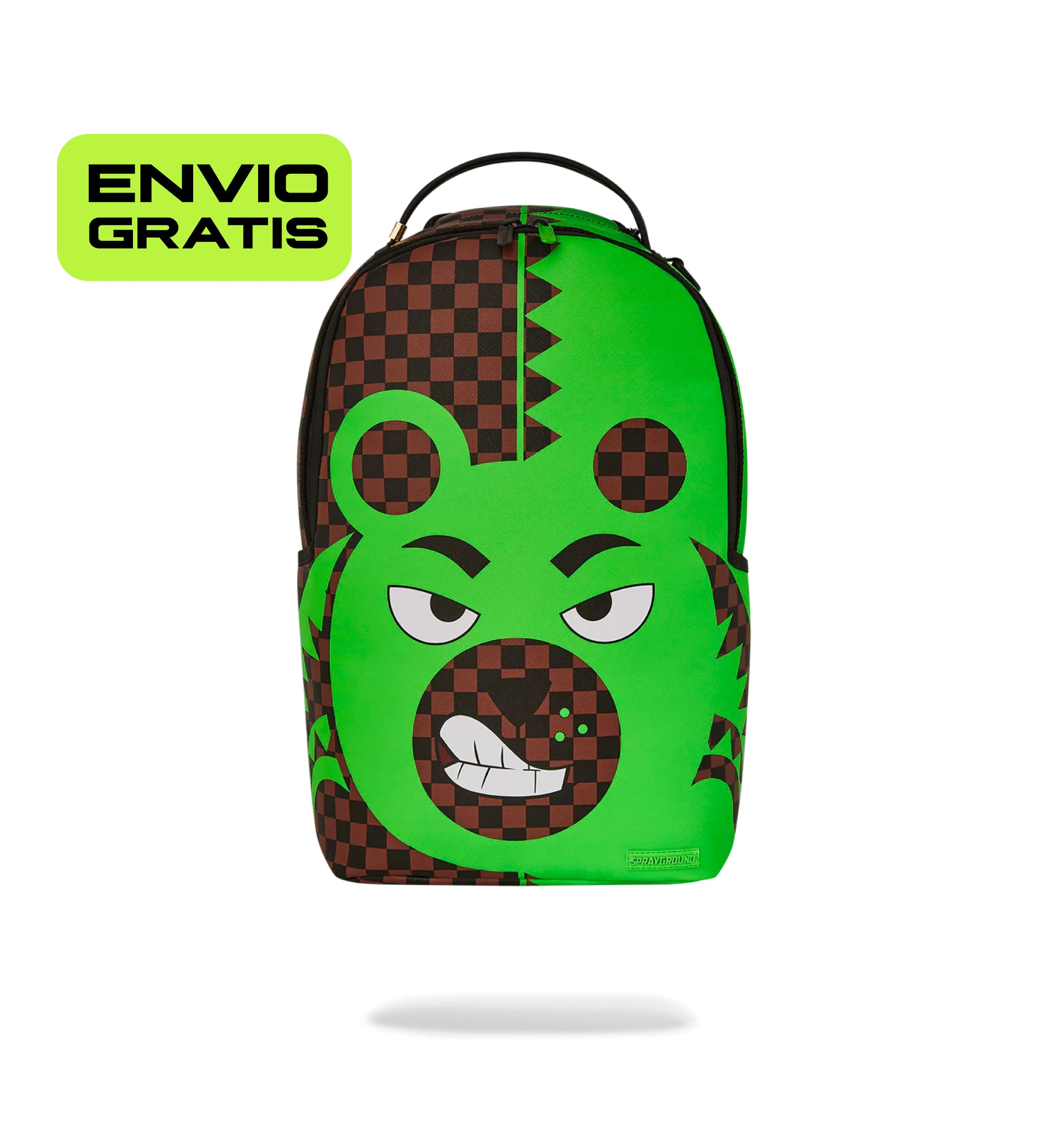 Mochila Sprayground DLXSV GREEN MONEY BEAR SPLIT